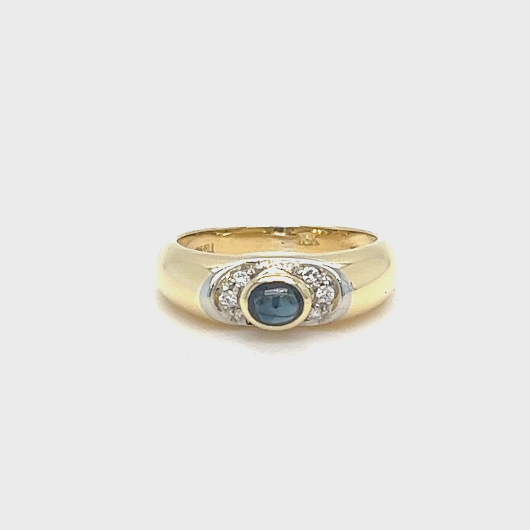 Sapphire and Diamond Band