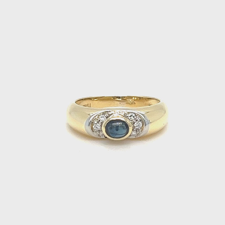 Sapphire and Diamond Band
