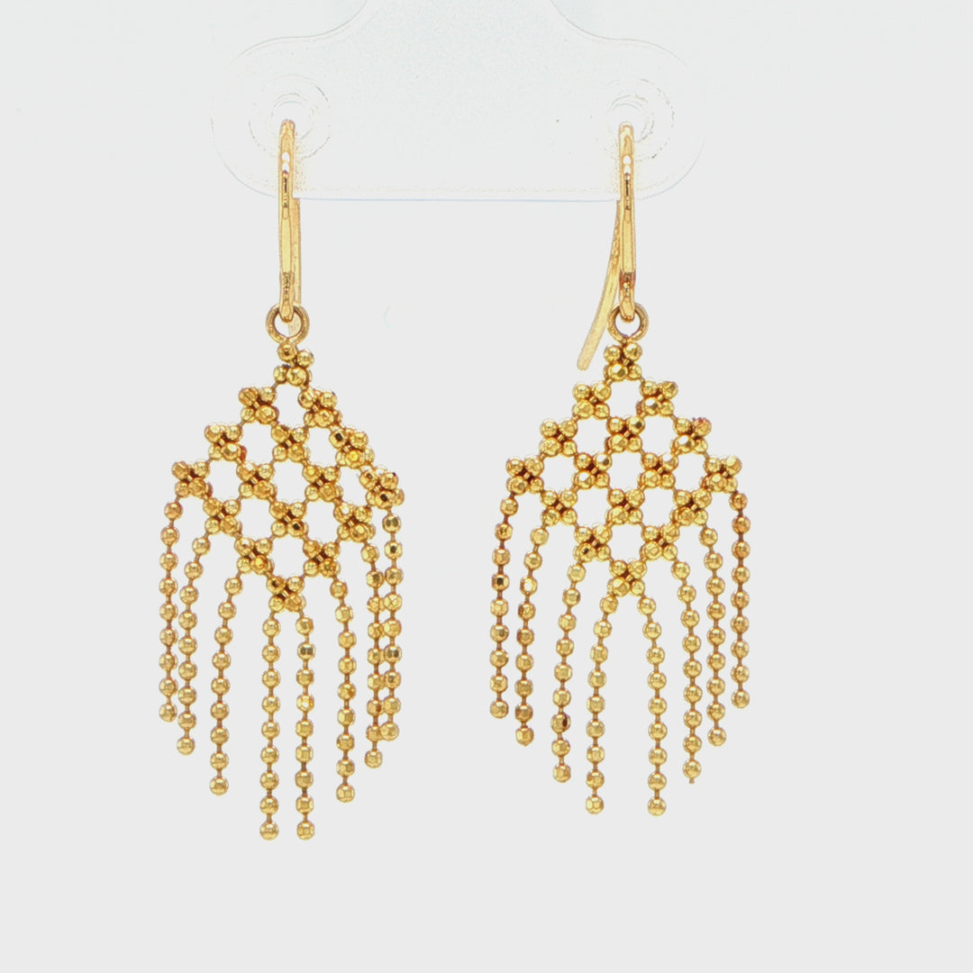 Tiffany & Co. Fringe Earrings 18K Yellow Gold