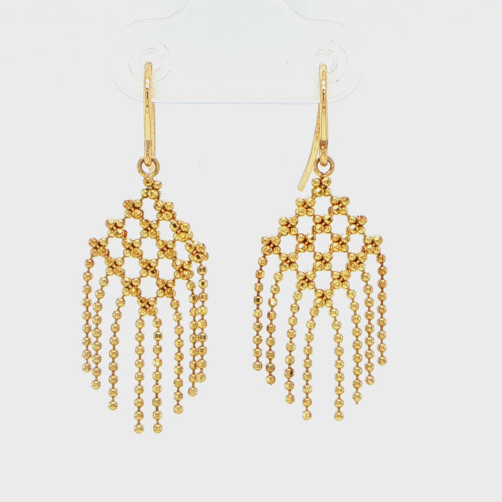 Tiffany & Co. Fringe Earrings 18K Yellow Gold