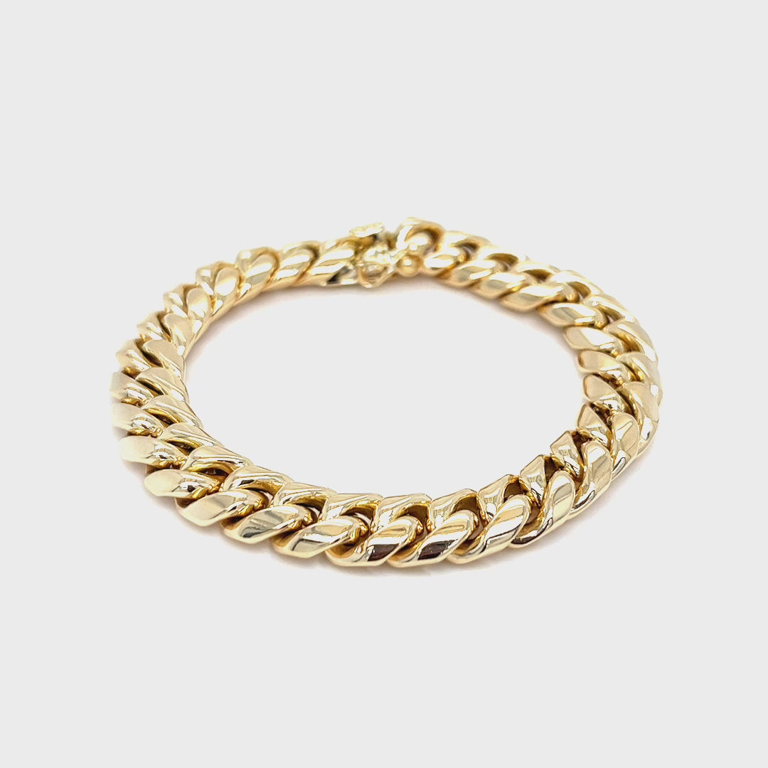 10mm Solid Cuban Link Bracelet