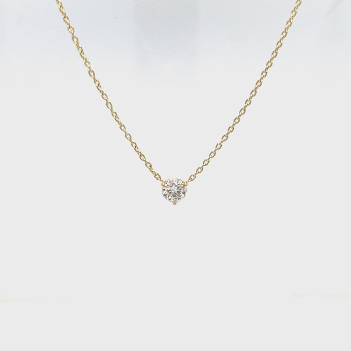 Diamond Solitaire Necklace