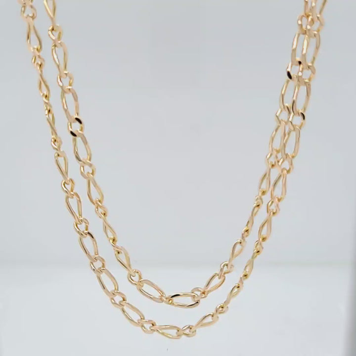 4.3mm Figaro Chain