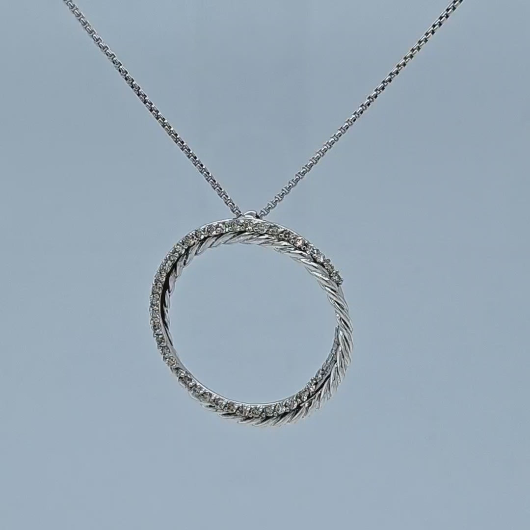 Diamond Circle of Life Pendant Necklace