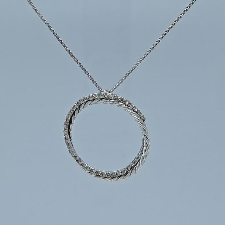 Diamond Circle of Life Pendant Necklace