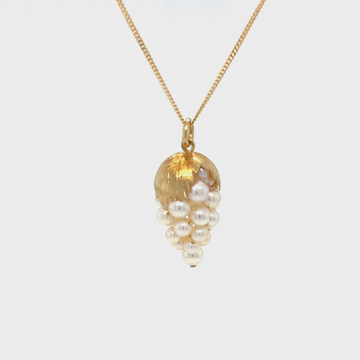 Pearl Grape Pendant Necklace