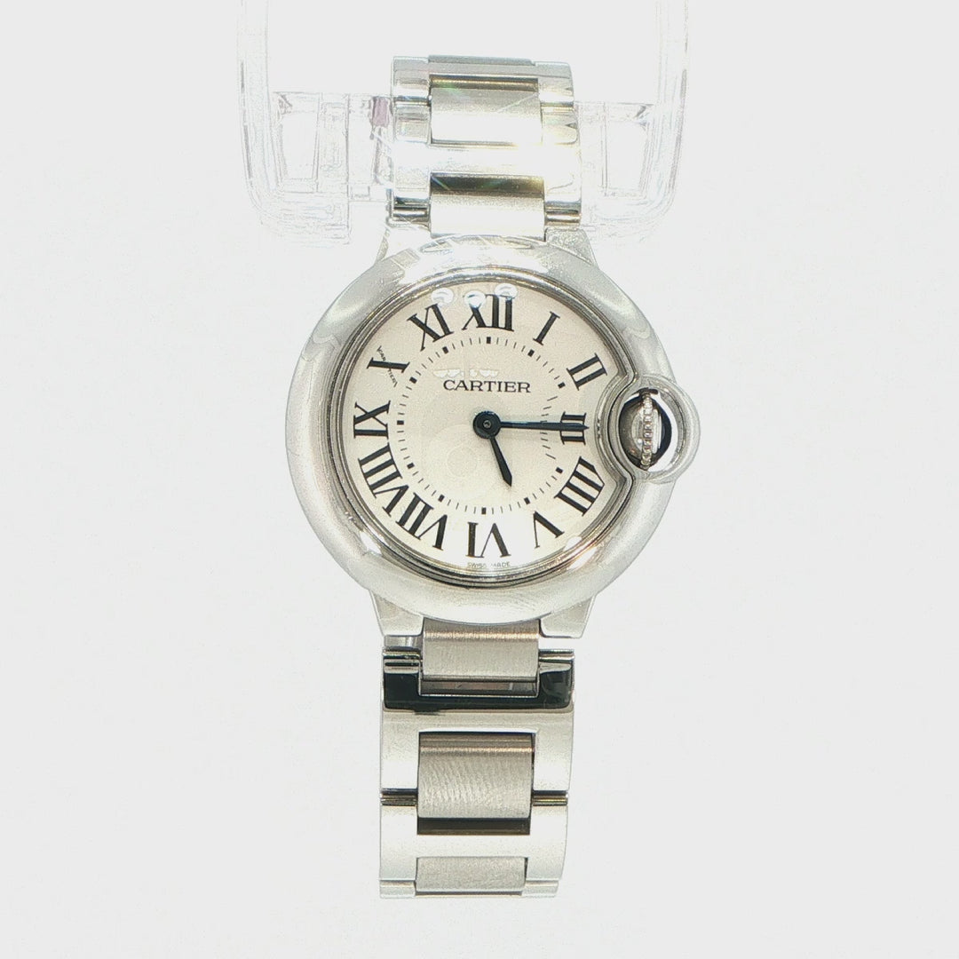 Cartier Ballon Bleu 28mm Stainless Steel Quartz Watch