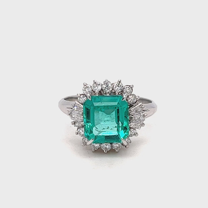 Emerald and Diamond Ring