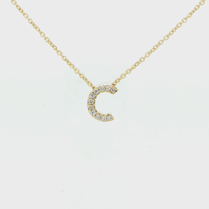Tiny Treasures Love Letter  ''C'' Necklace