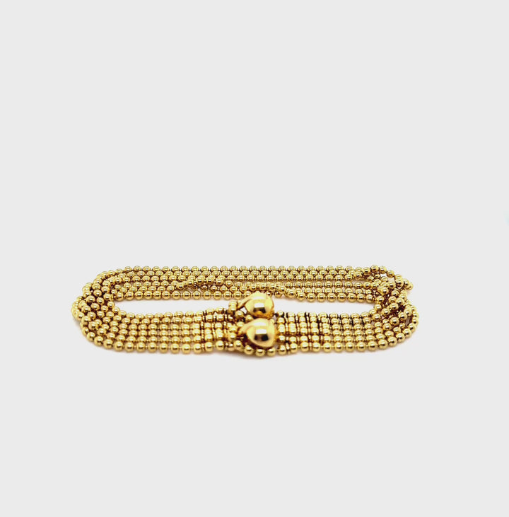 Cartier Draperie de Décolleté 18K Yellow Gold Multi-Strand Bracelet
