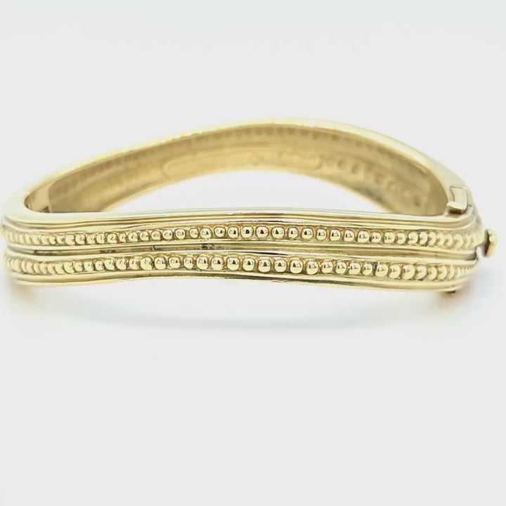 Kieselstein Cord Caviar Bangle Bracelet