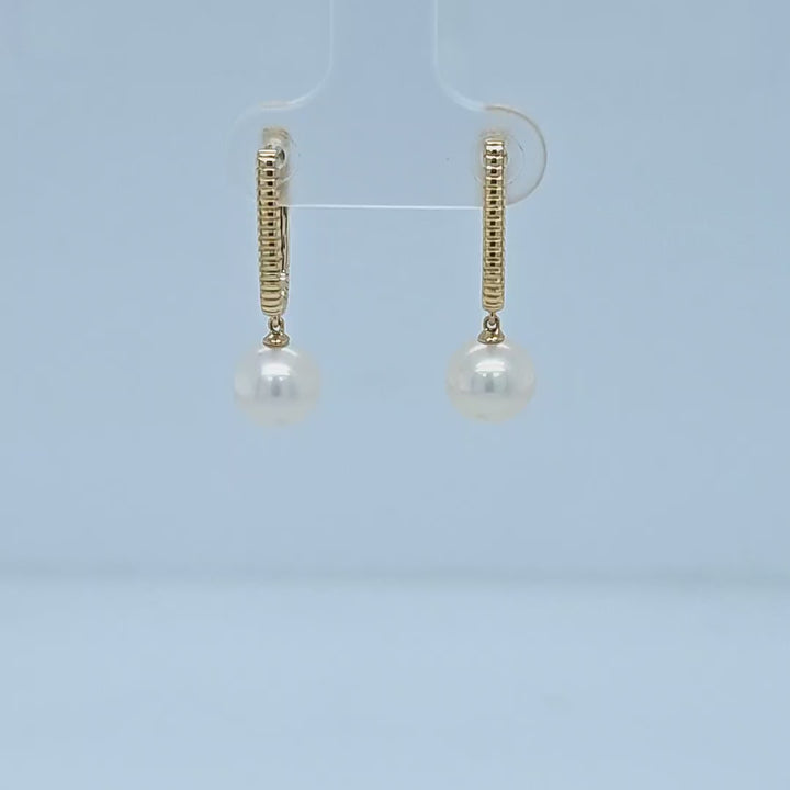 7mm Pearl Drop Earrings