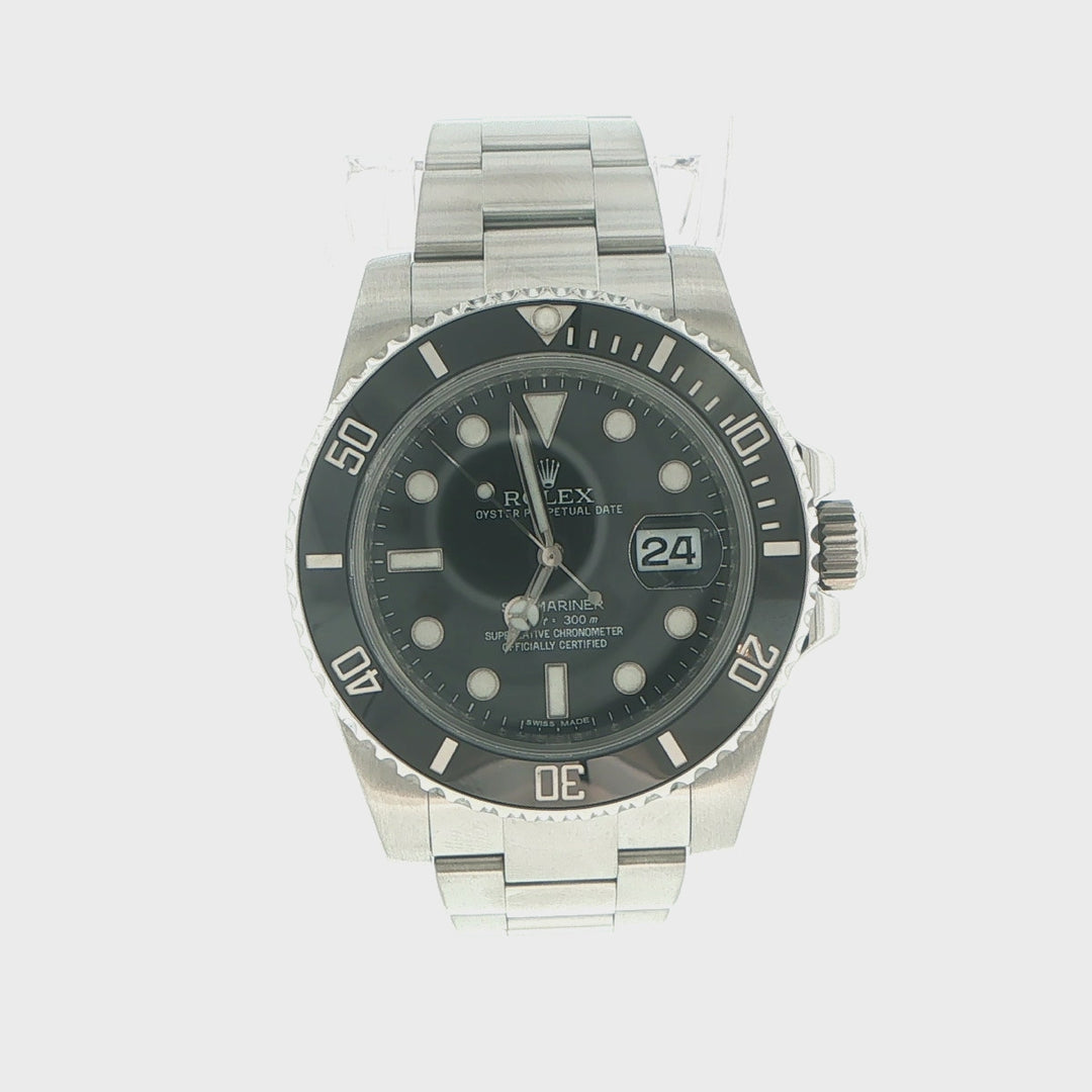 Rolex Submariner 40mm Stainless Steel Automatic Watch 116610