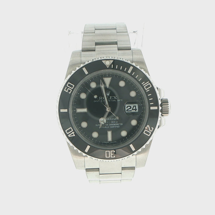 Rolex Submariner 40mm Stainless Steel Automatic Watch 116610