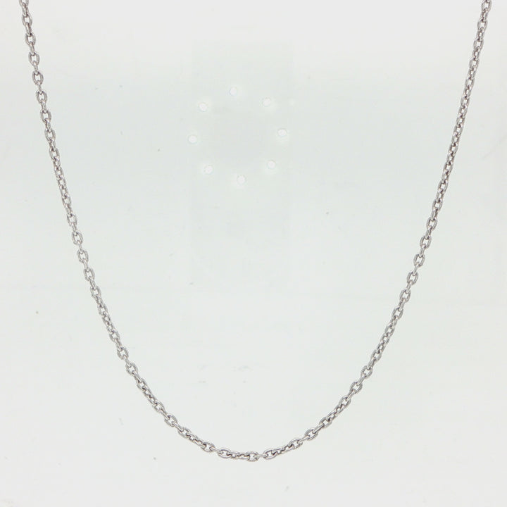 14K White Gold Rolo Chain Necklace