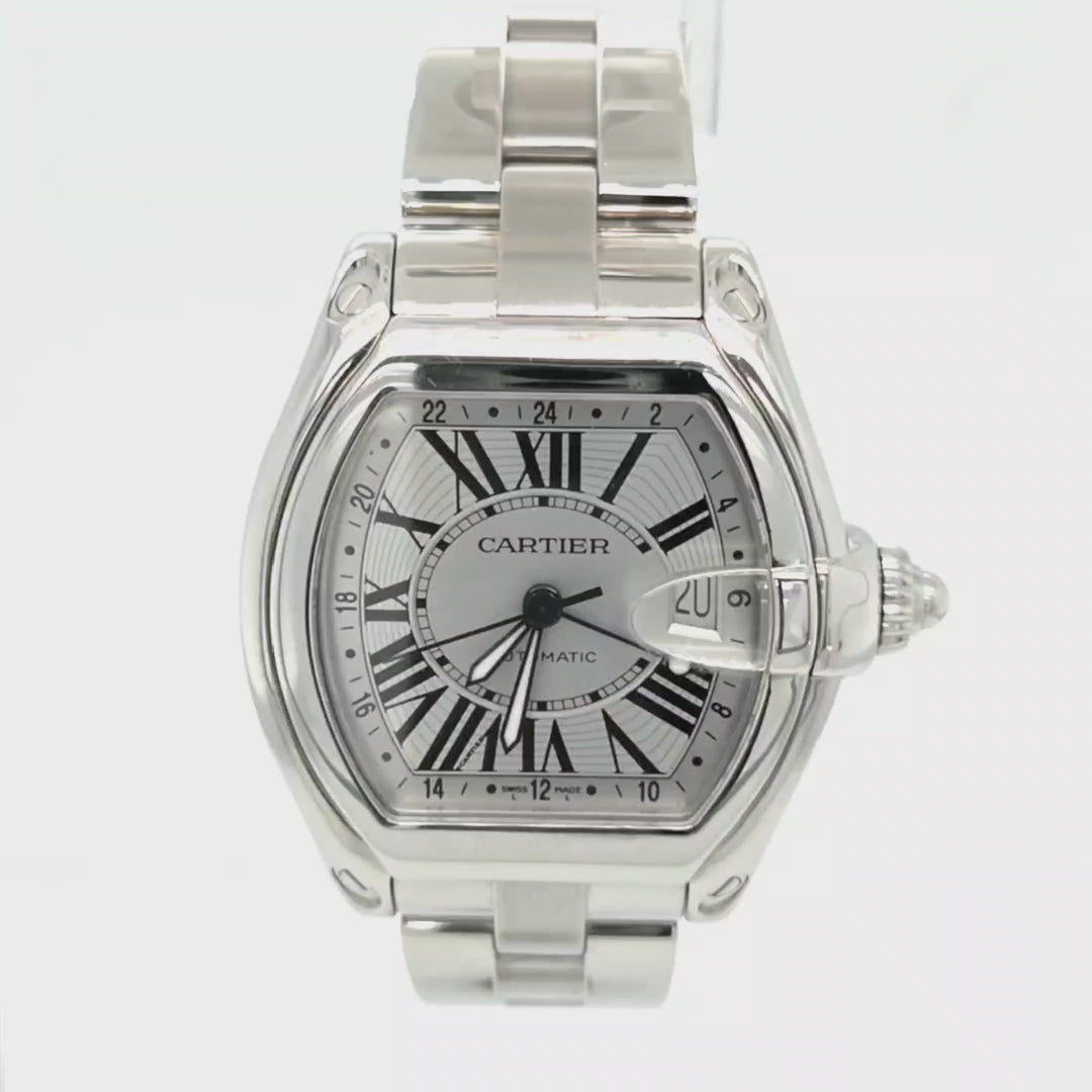 Cartier Roadster GMT Stainless Steel Automatic Watch