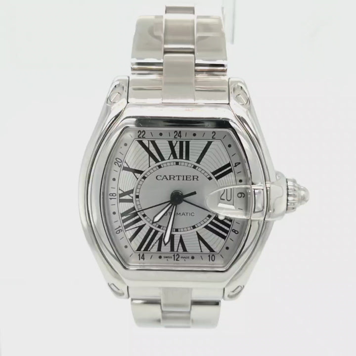 Cartier Roadster GMT Stainless Steel Automatic Watch