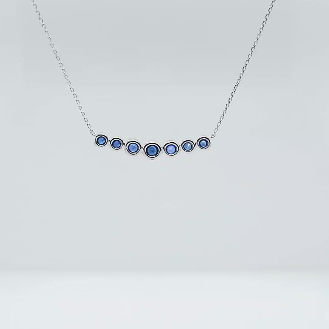 Sapphire Smile Necklace