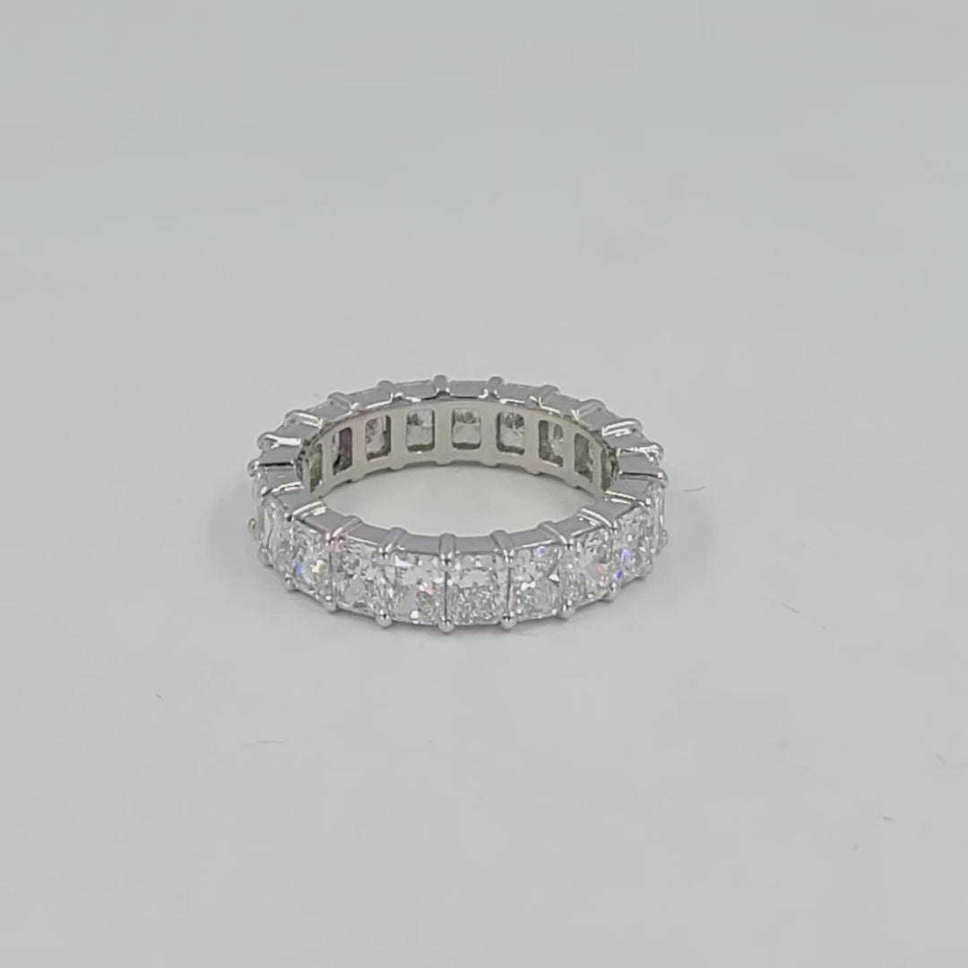 Radiant Cut Diamond Eternity Band