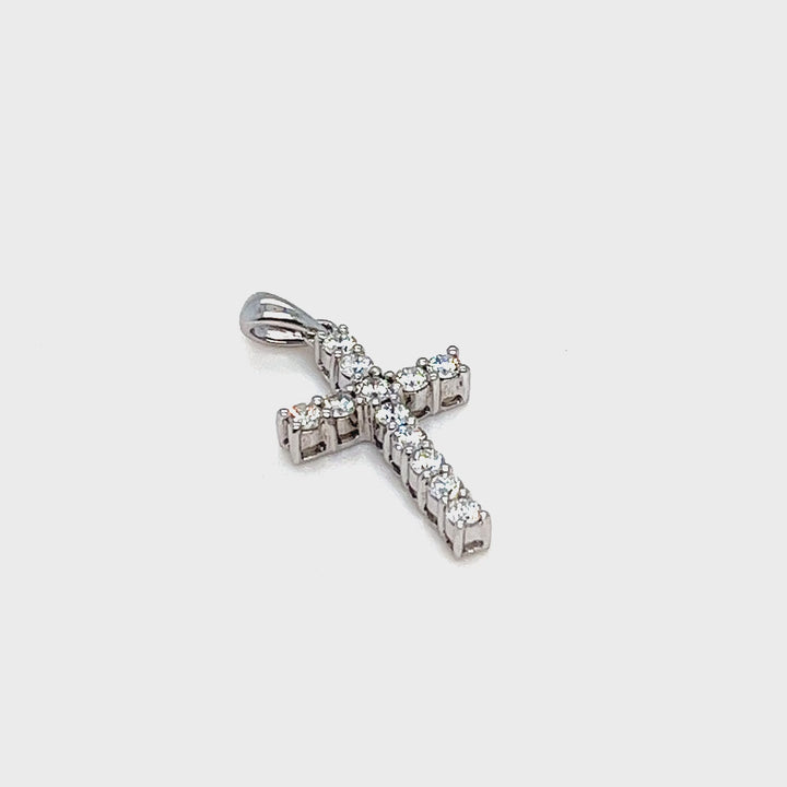 0.45cttw Diamond Cross Pendant