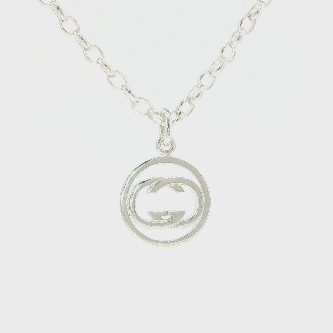 Gucci Sterling Silver Pendant Necklace