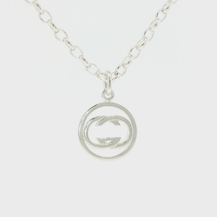 Gucci Sterling Silver Pendant Necklace