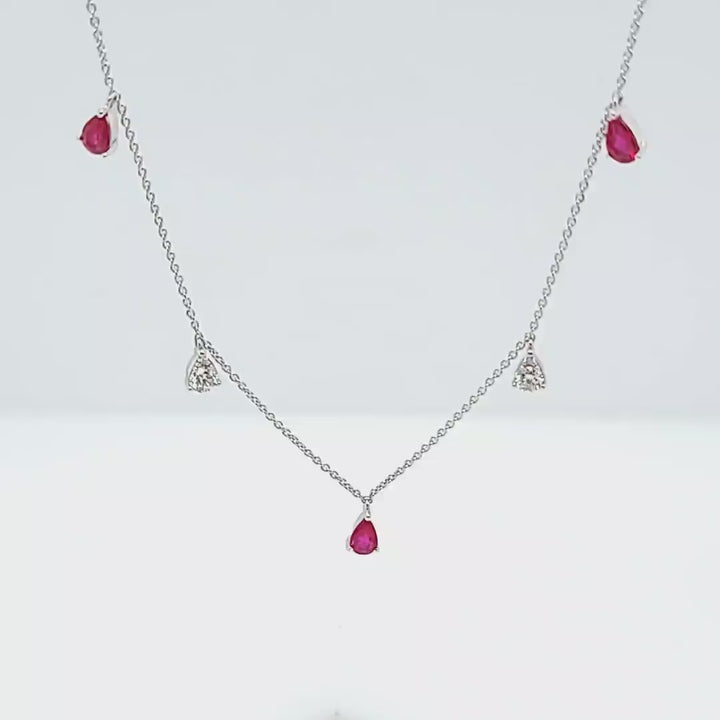 Ruby and Diamond Necklace