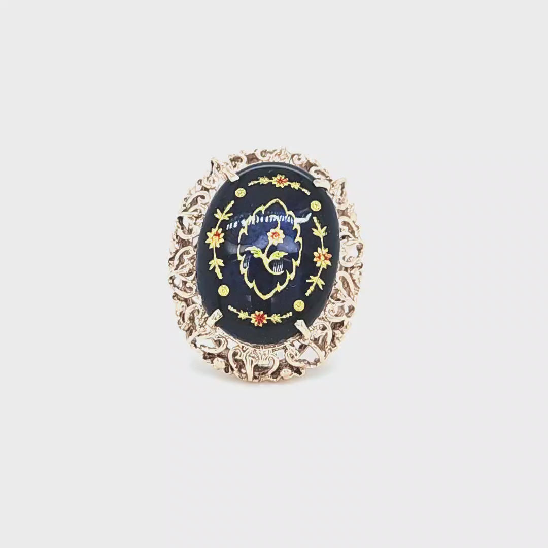 Glass Flower Ring