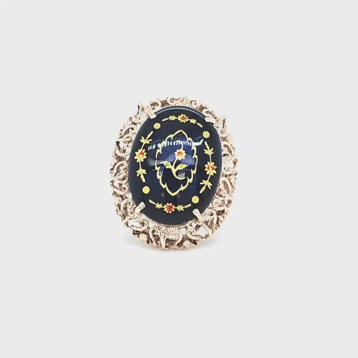 Glass Flower Ring
