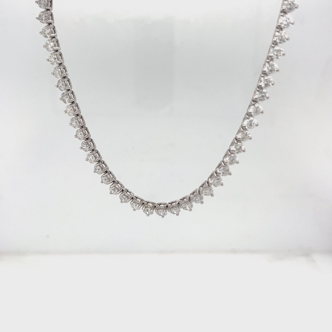 15.00 Carat Diamond Tennis Necklace