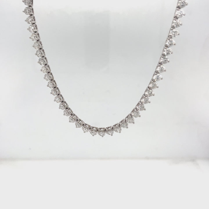 15.00 Carat Diamond Tennis Necklace