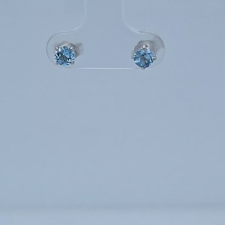 Aquamarine Stud Earrings