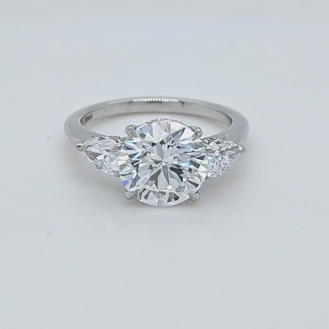 Three Stone Diamond Engagement Ring