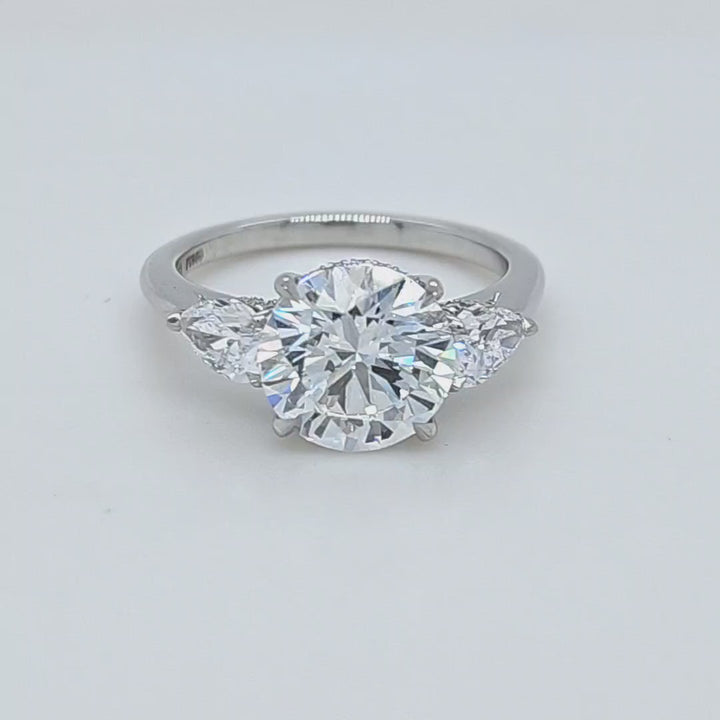 Three Stone Diamond Engagement Ring