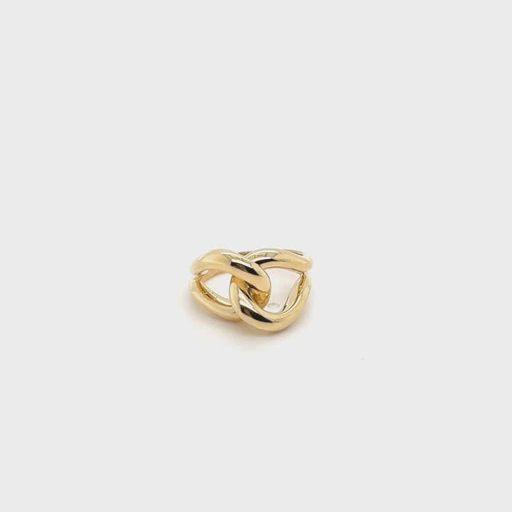 18K Yellow Gold High Polish Knot Ring