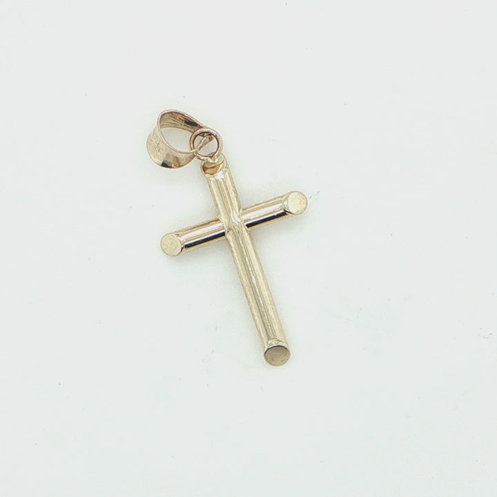 26mm 14K Yellow Gold Cross Pendant