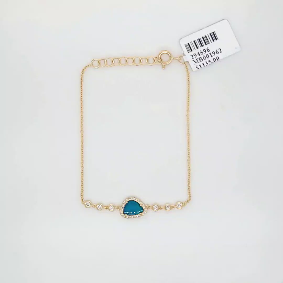 Opal and Diamond Bracelet