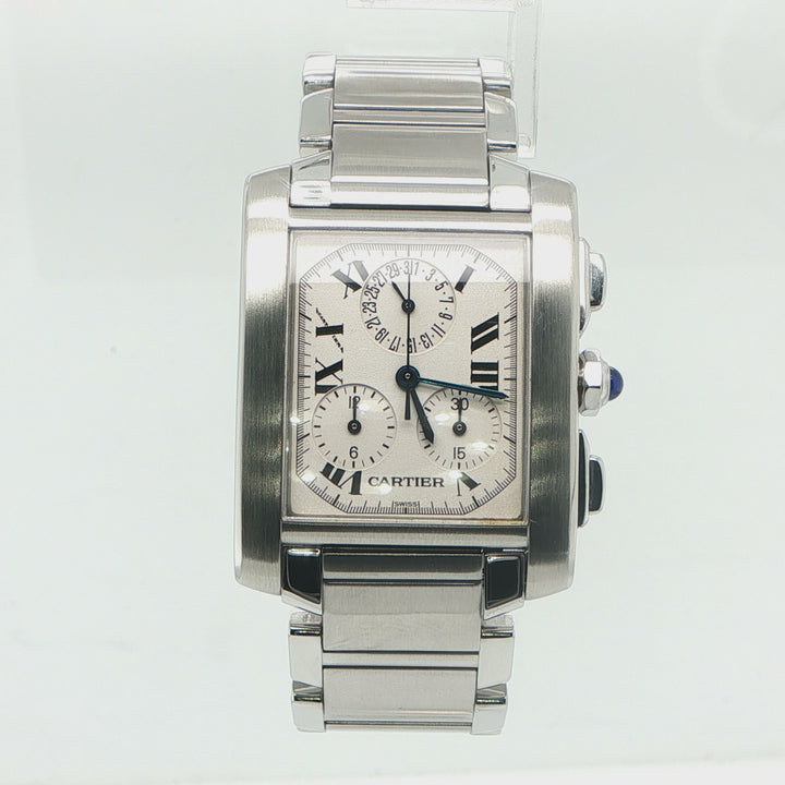 Cartier Tank Chronoflex 28mm Steel Quartz