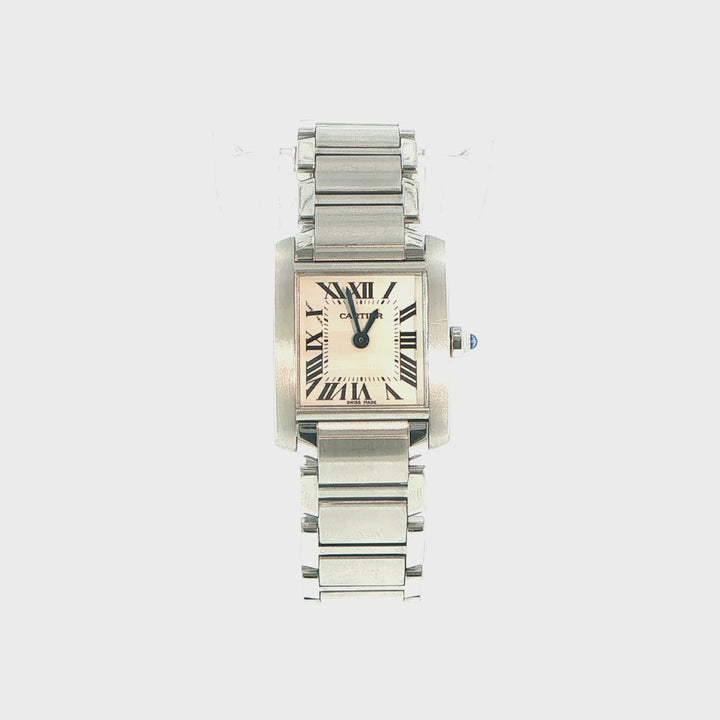 Cartier Tank Française 20mm Stainless Steel Quartz Watch