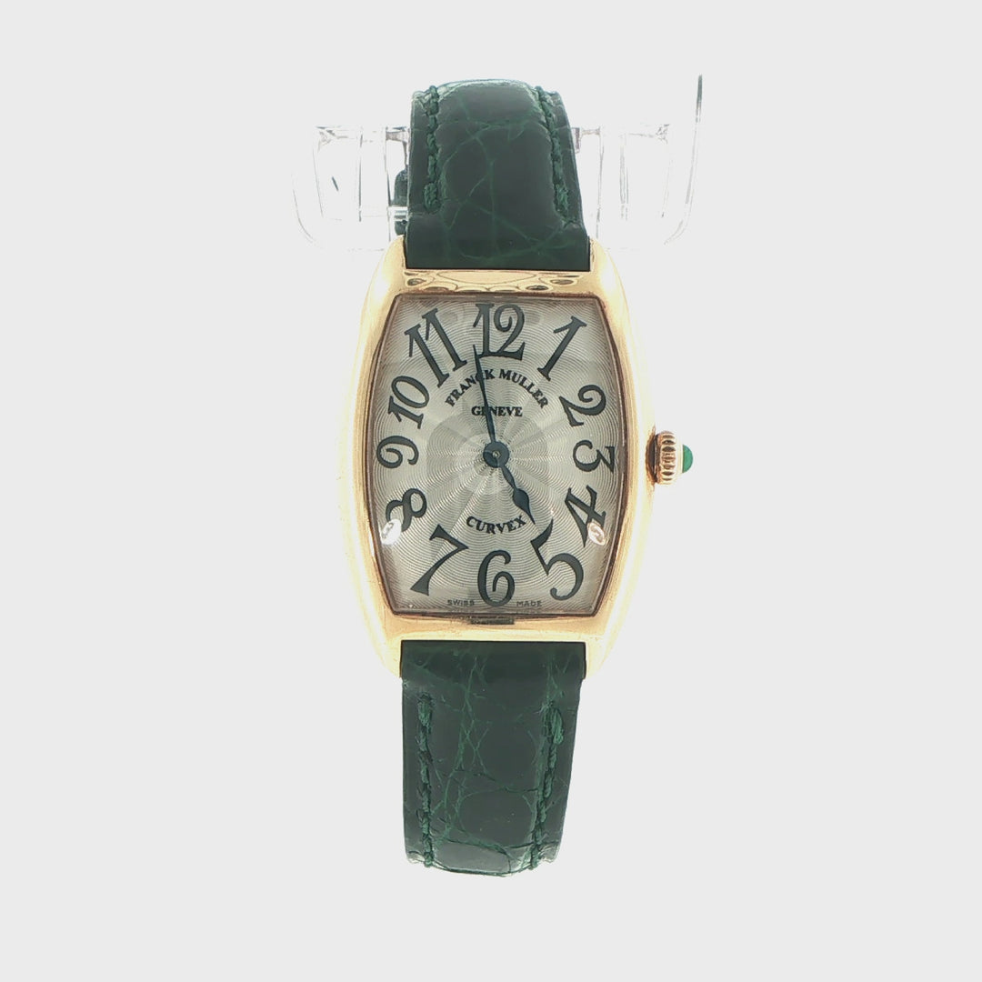 Franck Muller Cintrée Curvex 18K Yellow Gold Quartz Watch