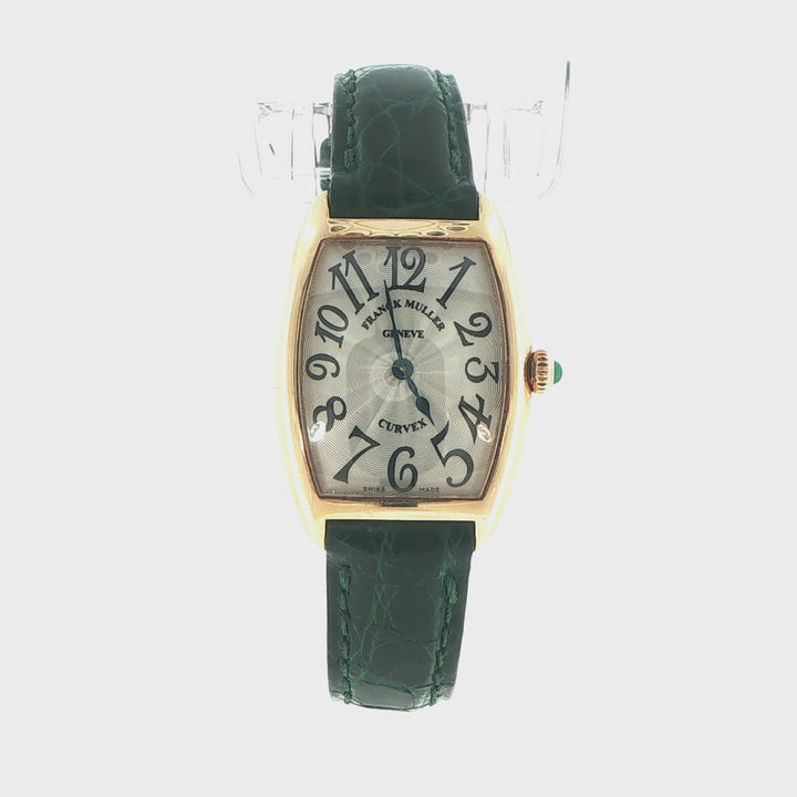 Franck Muller Cintrée Curvex 18K Yellow Gold Quartz Watch