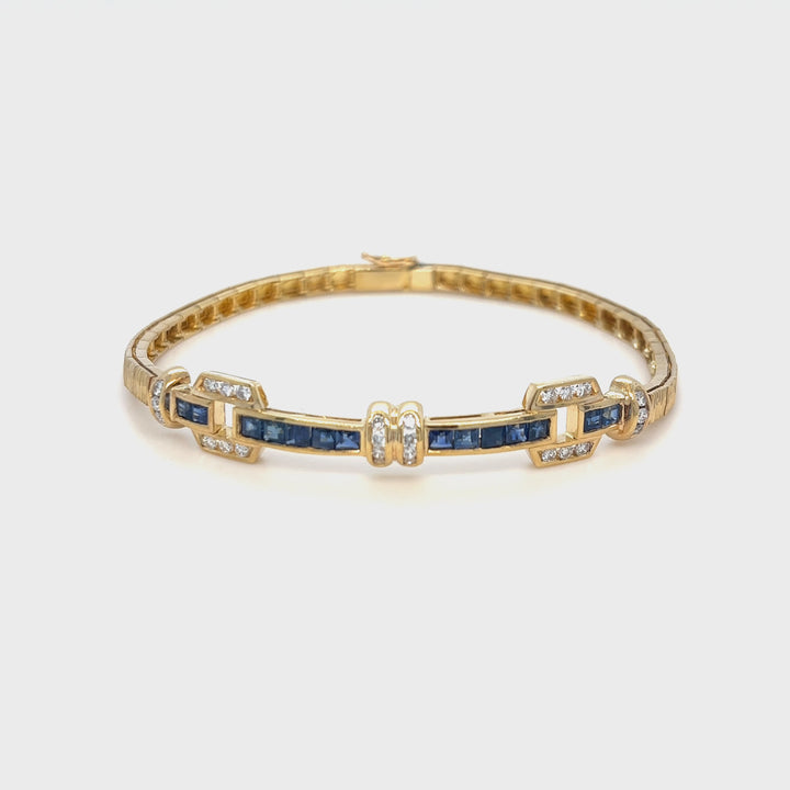 Sapphire & Diamond Bracelet