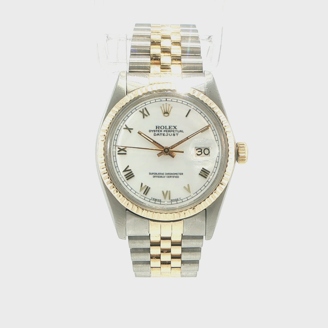 Rolex Datejust 36mm Two-Tone 18K Yellow Gold & Stainless Steel Automatic Watch