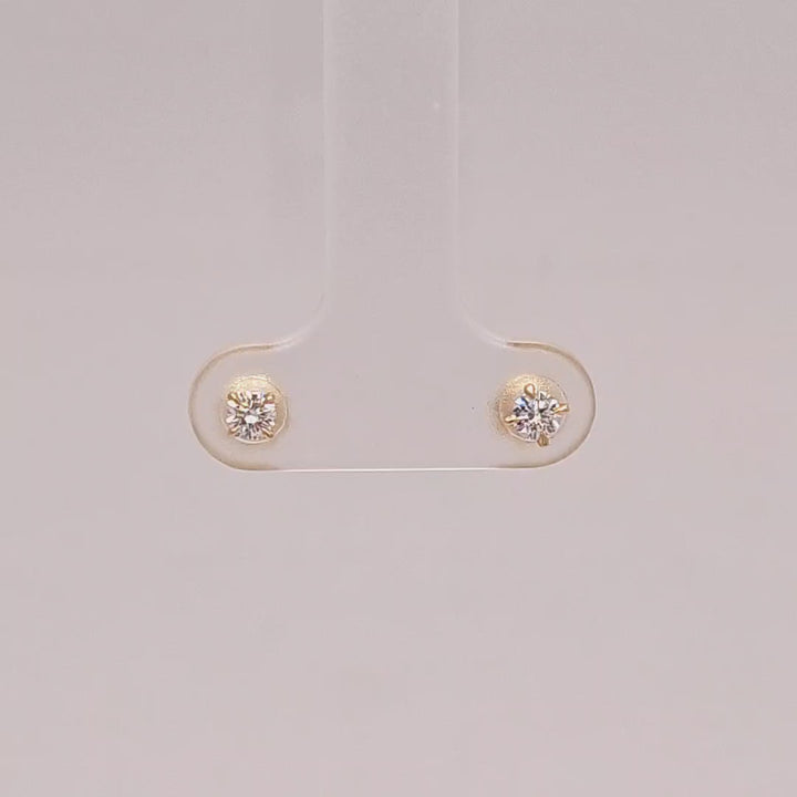 0.20cttw Diamond Stud Screw Earrings