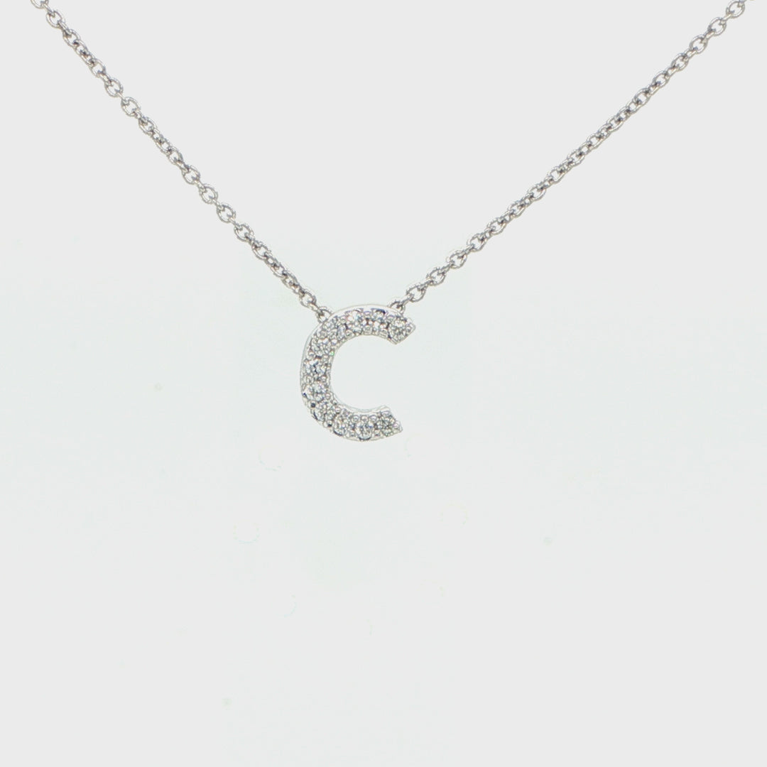 Tiny Treasures Love Letter  ''C'' Necklace