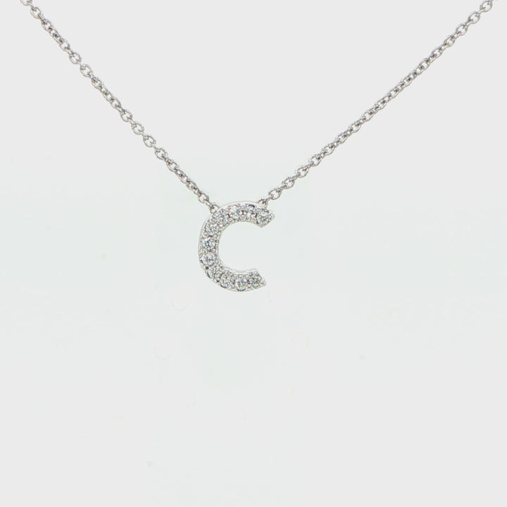 Tiny Treasures Love Letter  ''C'' Necklace