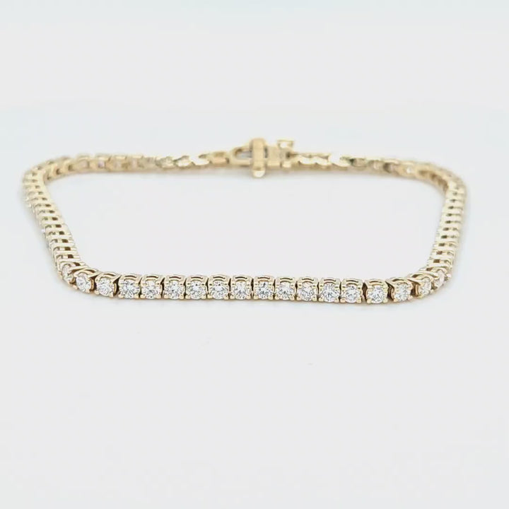 3.04 Carat Diamond Tennis Bracelet