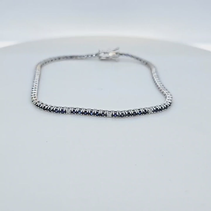 Sapphire and Diamond Bracelet