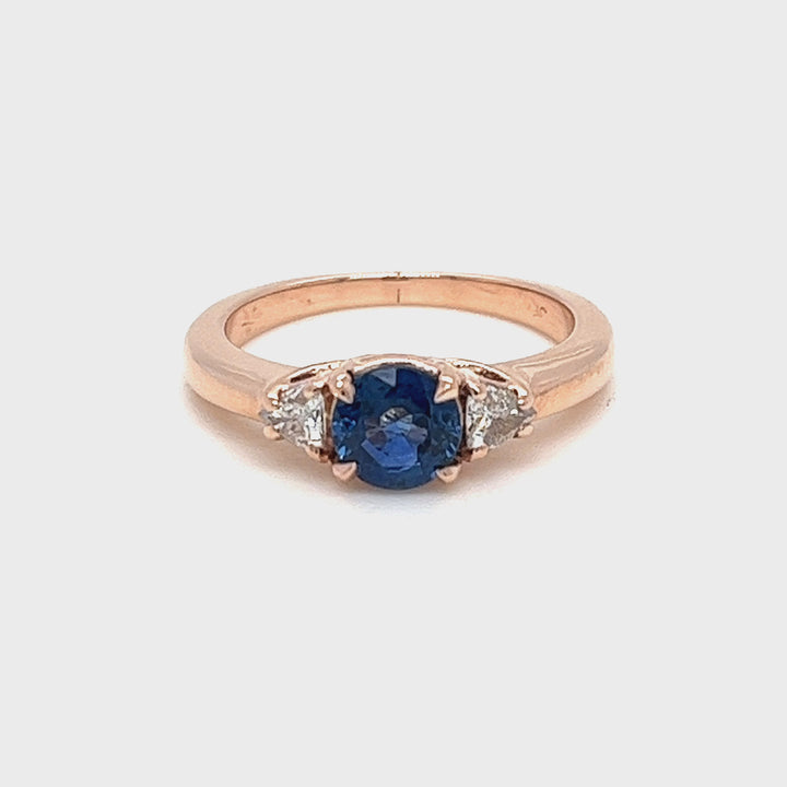 Sapphire Three Stone Ring