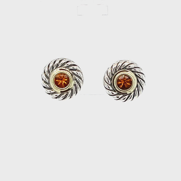 David Yurman Citrine Studs
